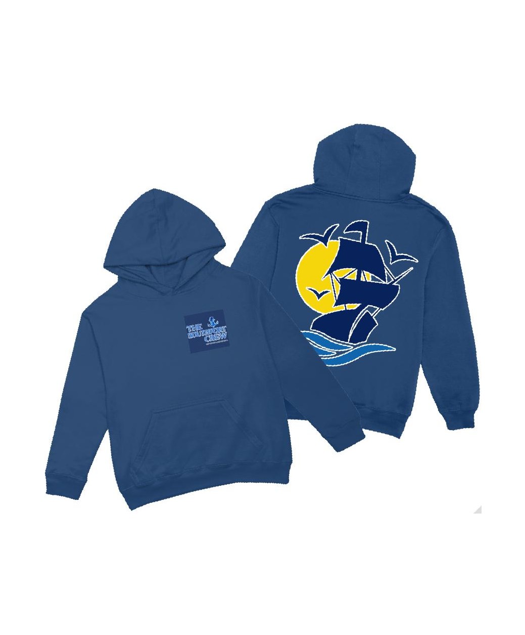 The SouthPort Crew Hoodie — Anchor & Helm (V1) — 2