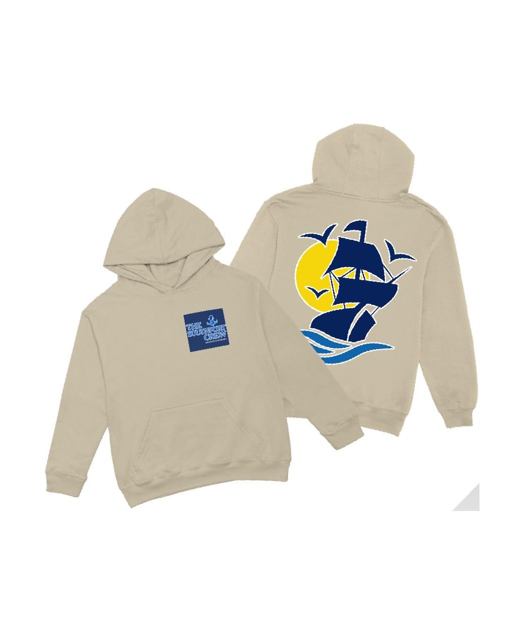 The SouthPort Crew Hoodie — Anchor & Helm (V1) — 3